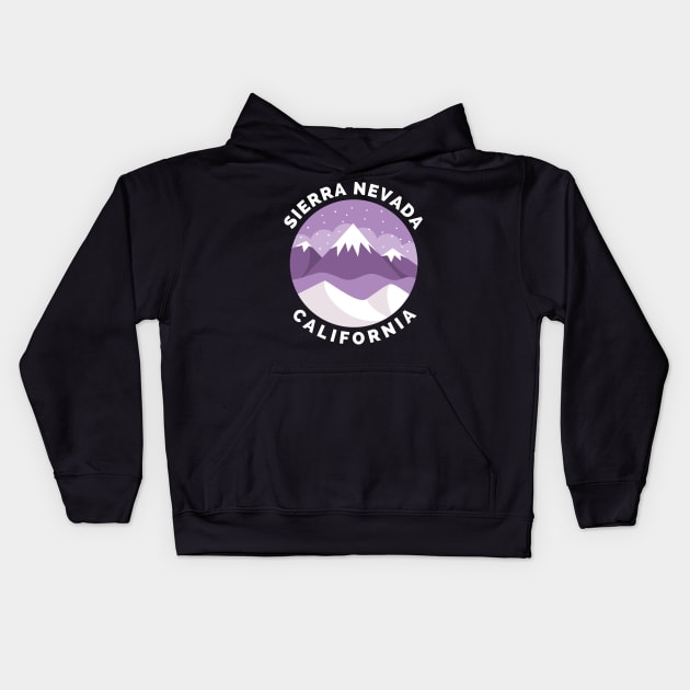 Sierra Nevada California - Sierra Nevada Ski Snowboard Mountain California Yosemite Travel Kids Hoodie by Famgift